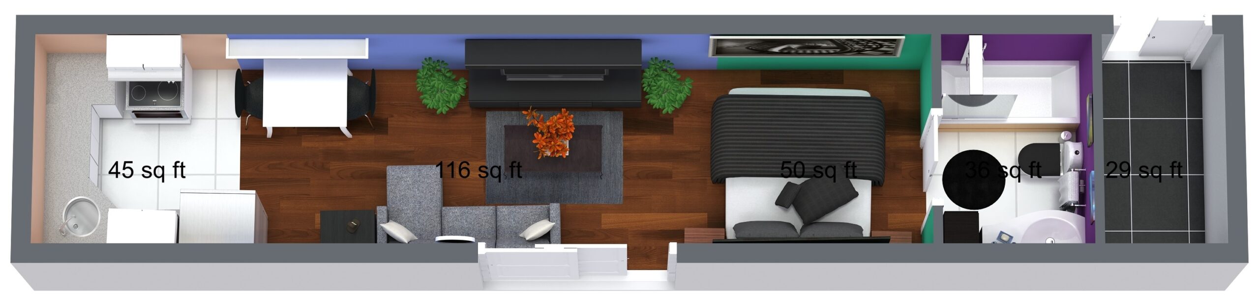 3BEDROOMS-LIVING AREA